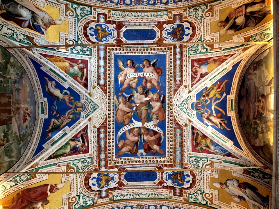 Ceiling photo-73 PONT MAX SIXTVS V ANNO IIII
