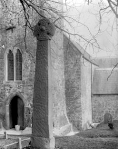 Celtic cross situated in the churchyard at St Nicholas and St Teilo's church, Penally (1293414)