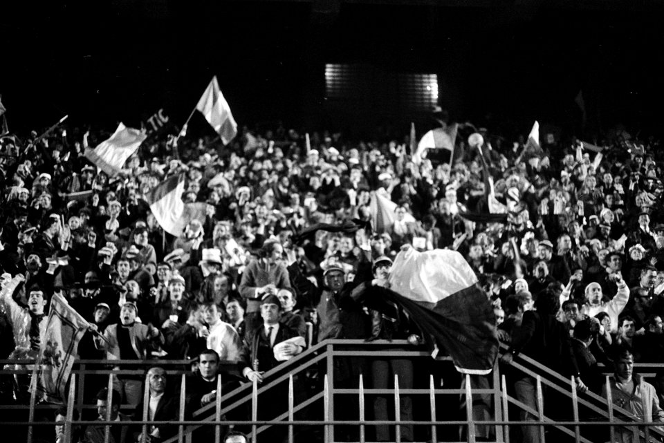 Celtic tegen Feijenoord 1-2 finale Europacup-I in Milaan supporters, Bestanddeelnr 923-5055