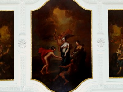 Ceiling of the staircase in the Ostrogski Palace in Warsaw 02