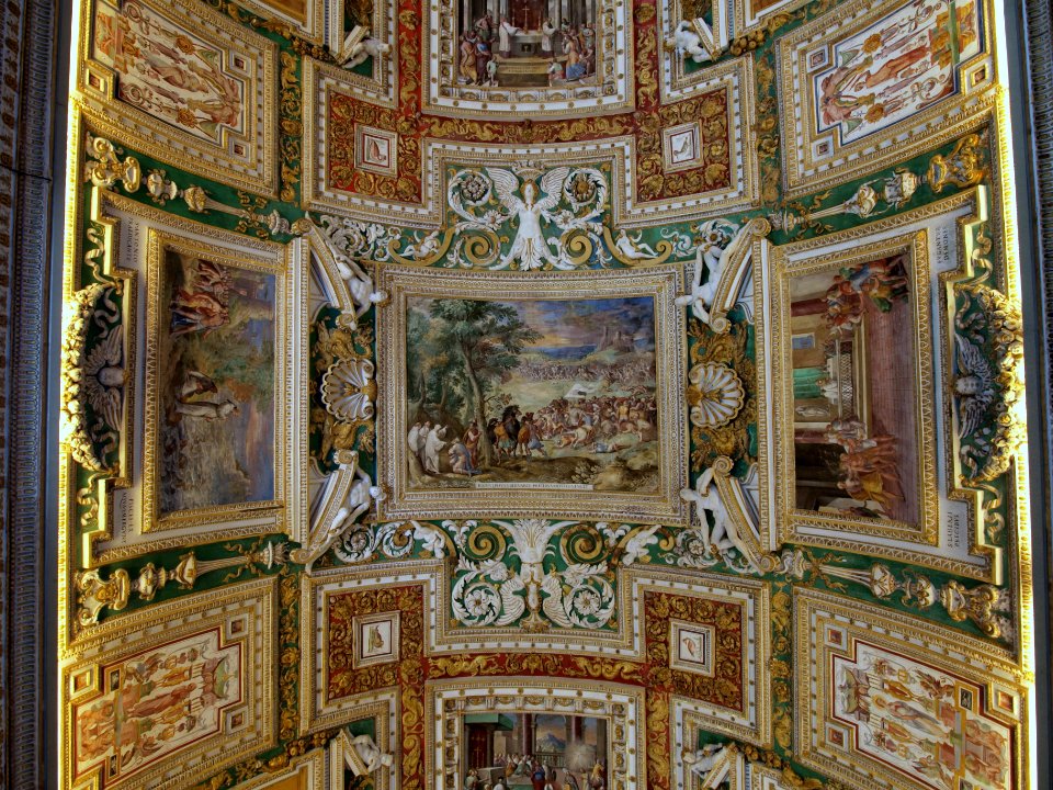 Ceiling photo-26 RAINVLPHVS S BERNARDI PRECIBVS HOSTES VINCIT
