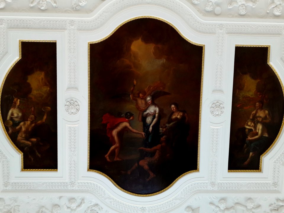 Ceiling of the staircase in the Ostrogski Palace in Warsaw 01