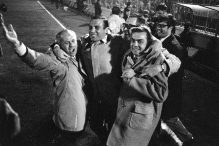 Celtic tegen Feijenoord 1-2 finale Europacup-I in Milaan Feijenoordleiding juic, Bestanddeelnr 923-5035