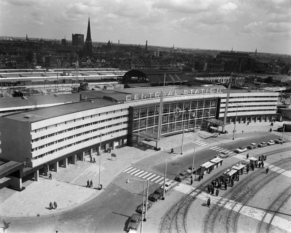 Centraal Station in Rotterdam, exterieurs en interieurs, Bestanddeelnr 908-6094
