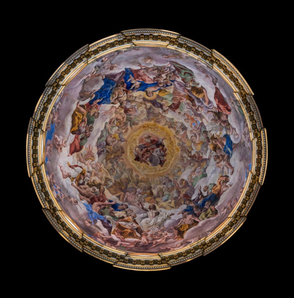 Ceiling painting chapel San Gennaro cathedral Naples