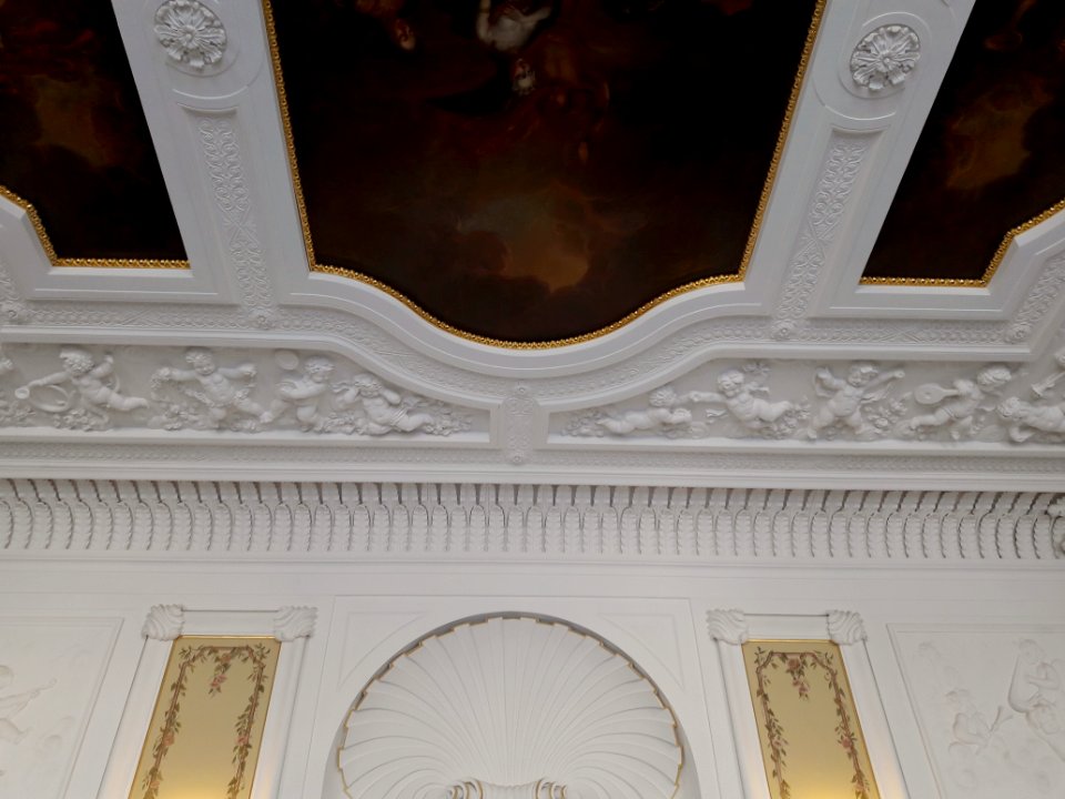 Ceiling of the staircase in the Ostrogski Palace in Warsaw 03
