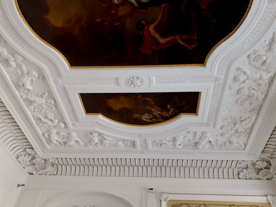 Ceiling of the staircase in the Ostrogski Palace in Warsaw 04