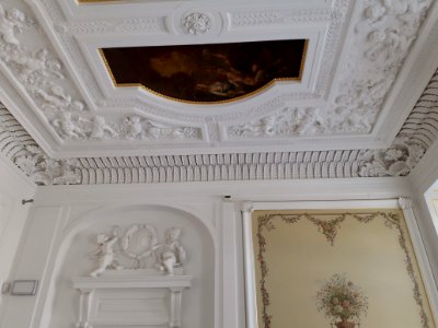Ceiling of the staircase in the Ostrogski Palace in Warsaw 05