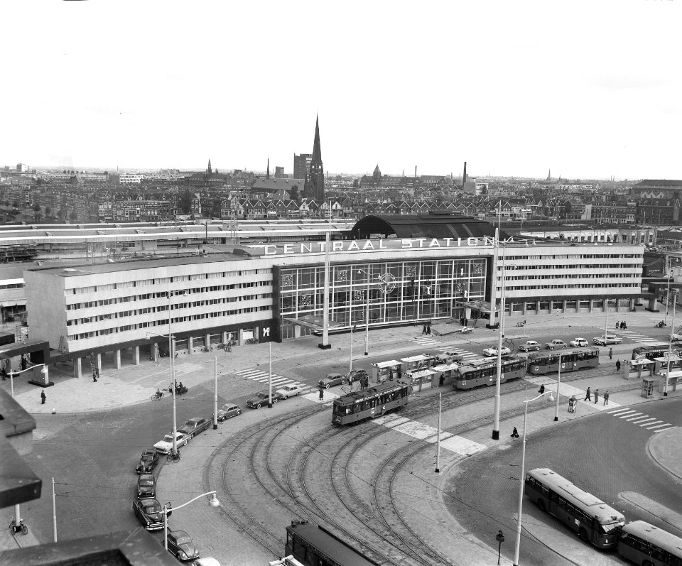 Centraal Station in Rotterdam, exterieurs en interieurs, Bestanddeelnr 908-6089