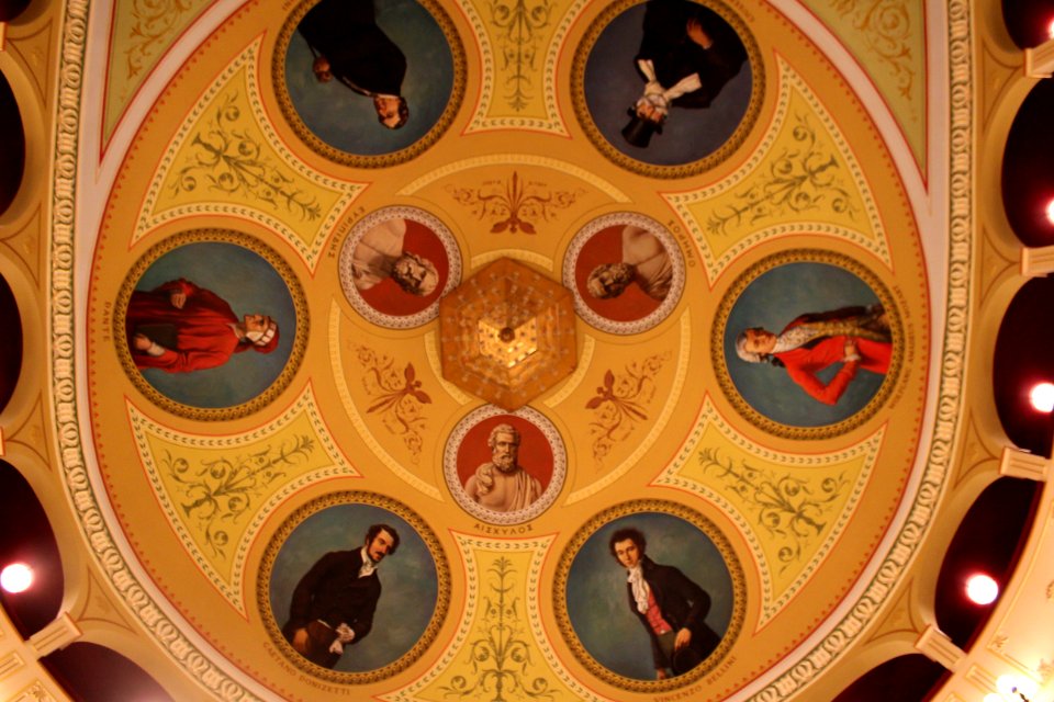 Ceiling inside the Apollon Theater