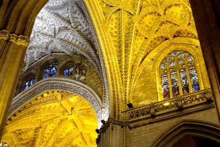 Ceilings - Cathedral of Seville - Sevilla, Spain - DSC07588