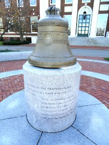 Centennial Bell replica - Harvard Business School - DSC02993
