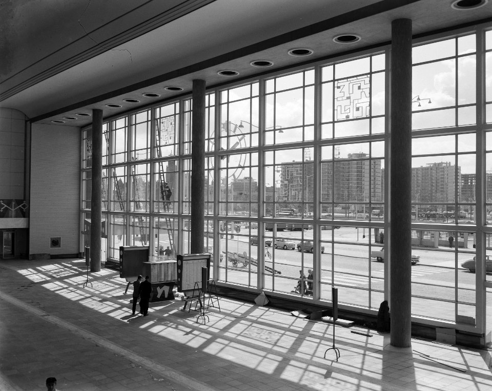 Centraal Station in Rotterdam, exterieurs en interieurs, Bestanddeelnr 908-6091