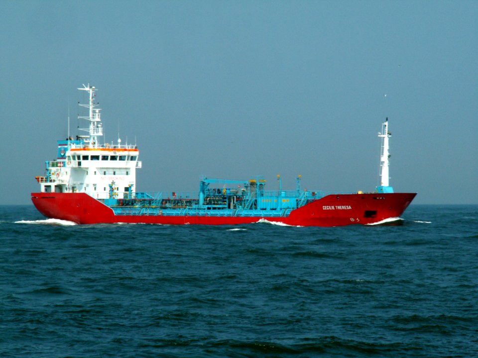 Cecilie Theresa IMO 9260550 approaching Port of Rotterdam, Holland