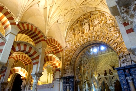 Ceiling of the Mosque-Cathedral of Córdoba, Spain - DSC07108