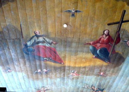 Ceiling mural in Fiskebäckskils Church