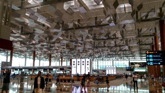 Ceiling of Changi Airport T3 photo