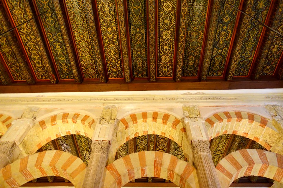 Ceiling of the hypostyle hall, Mosque-Cathedral of Córdoba, Spain - DSC07152