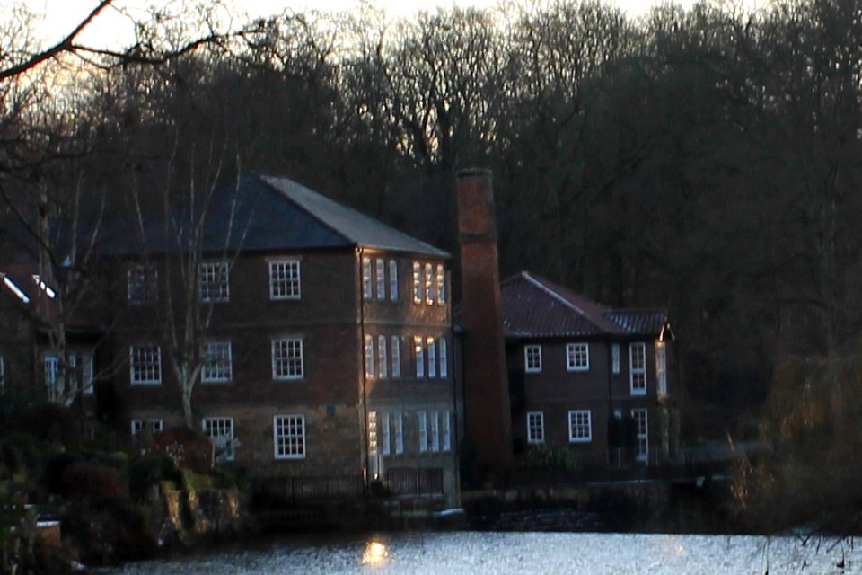 Castle Mill Wheelhouse Block On River Edge