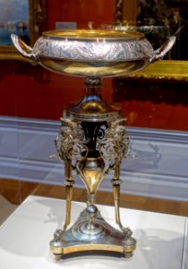 Centerpiece, Tiffany & Co., New York City, c. 1870-1874, silver - Portland Art Museum - Portland, Oregon - DSC08719
