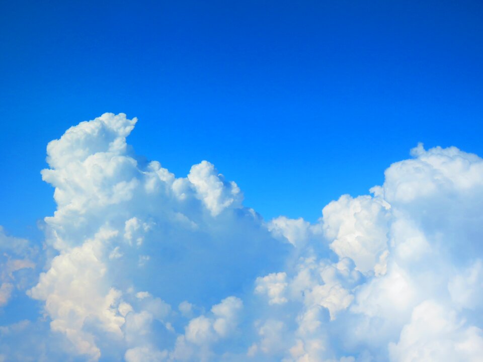 Blue sky day landscape
