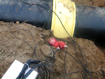 Cathodic protection of a gas pipeline photo
