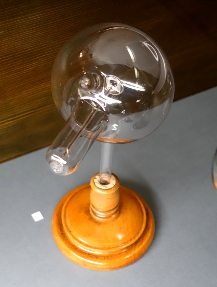 Cathode-ray tube, named after Eugen Goldstein, c. 1890 - Röntgen-Gedächtnisstätte Würzburg - Würzburg, Germany - DSC04258