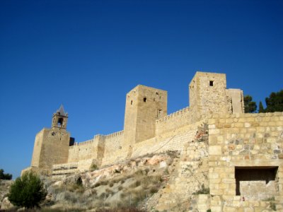 Castle towers, Antequera, Spain photo