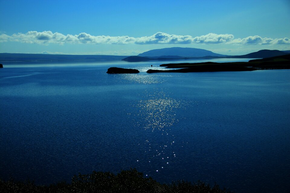Horizon water blue