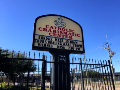 CatholicCharismaticCenterHoustonsign