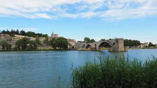 Avignon ruin arch bridge