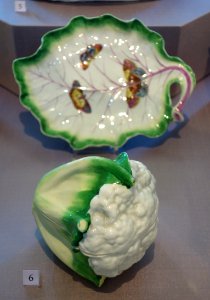 Cauliflower tureen and stand, Worcester, c. 1758-1760, soft-paste porcelain - California Palace of the Legion of Honor - DSC07626