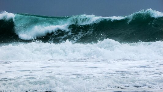 Storm sea water photo