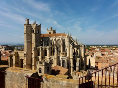 Cathédrale Saint-Just de Narbonne vue depuis le donjon du palais des Archevêques