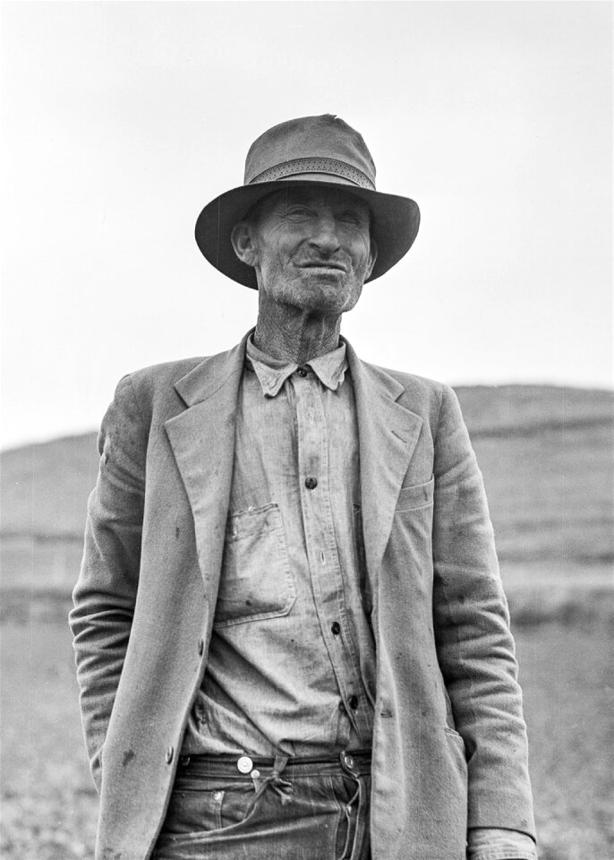 Hat farmer jacket photo