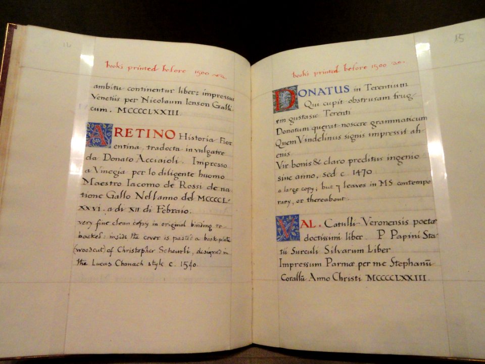 Catalogue of the Books of William Morris at Kelmscott House, autograph calligraphic manuscript by William Morris, c. 1890 - National Gallery of Art, Washington - DSC09786