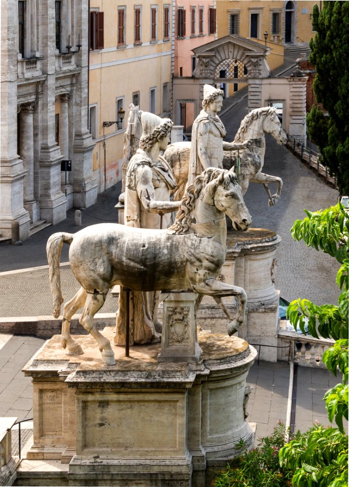 Castor Pollux Dioscures Capitole, Rome, Italy