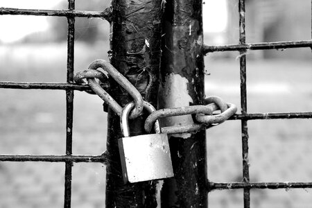 Padlock grid secure photo