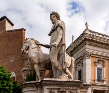 Castor Dioscuri Campidoglio, Rome, Italy photo