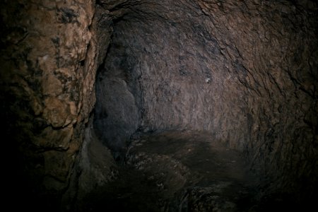 Caves at the abandoned monastic ruins atop Kale mountain overlooking Akre 04