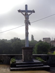 Castets (Landes) croix près de l'église