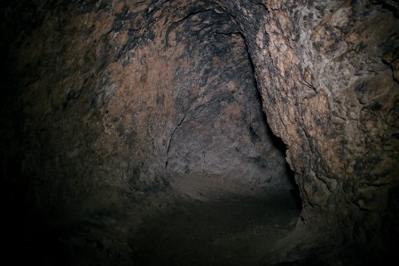 Caves at the abandoned monastic ruins atop Kale mountain overlooking Akre 06