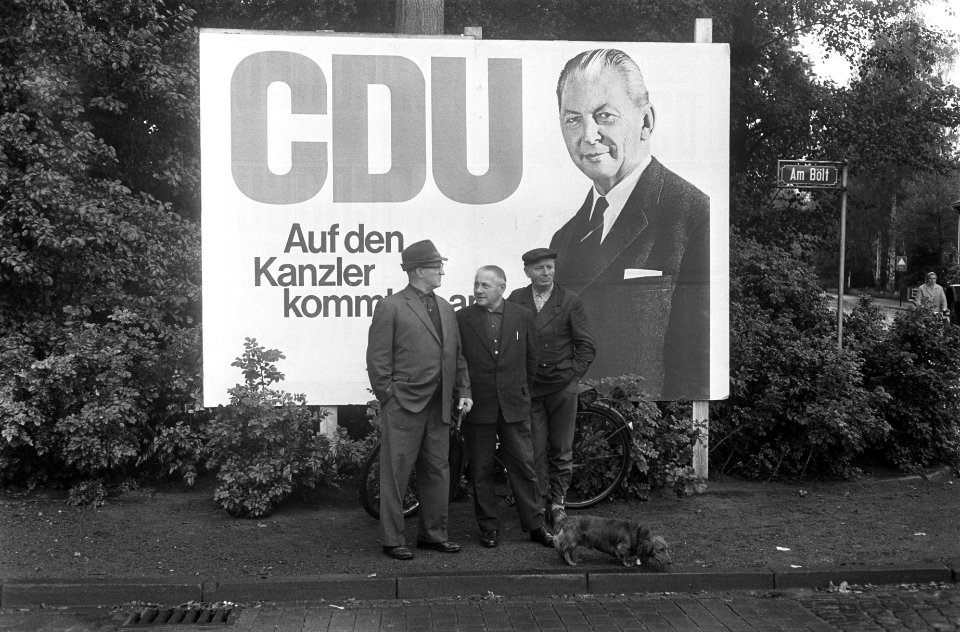 CDU verkiezingsbord, Nordhorn, Duitsland, Bestanddeelnr 922-7358