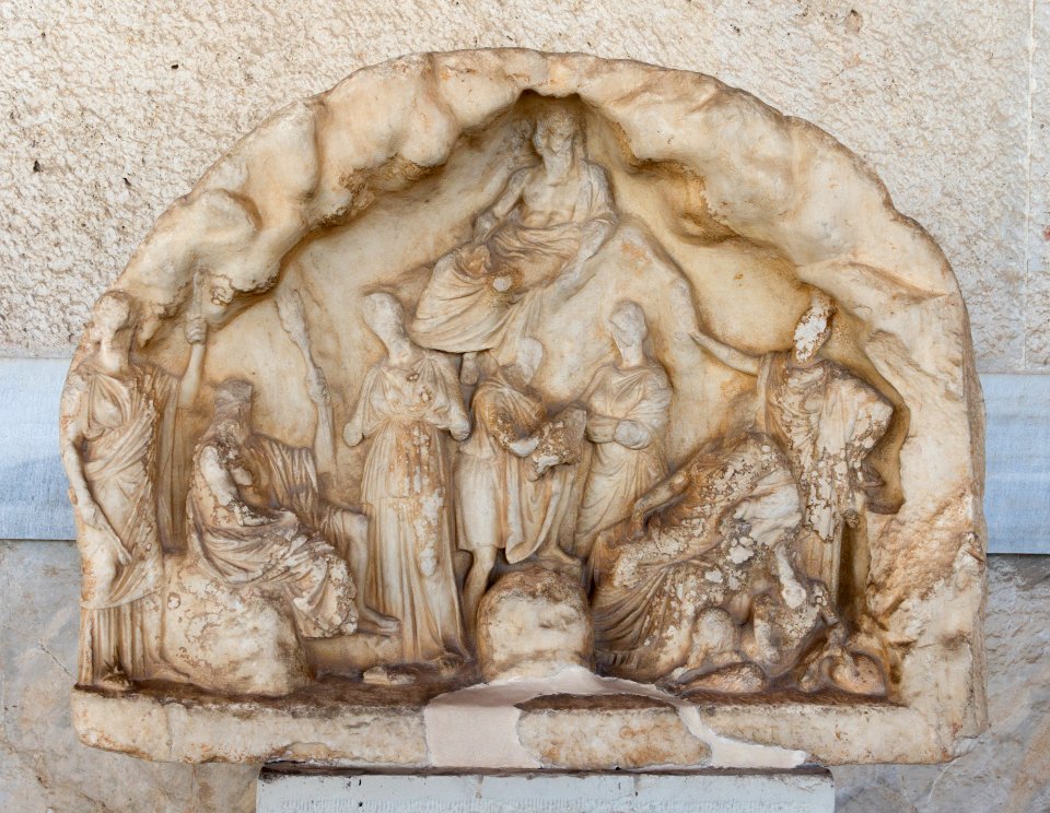 Cave of Pan relief Agora Museum Athens