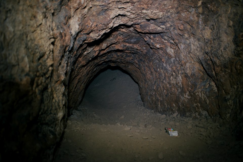Caves at the abandoned monastic ruins atop Kale mountain overlooking Akre 03