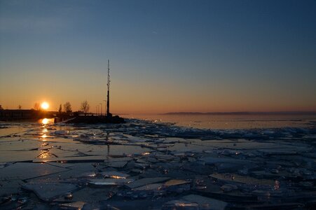 Sunset lights nature photo