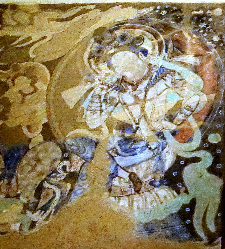 Cave 123, Bodhisattava over the niche
