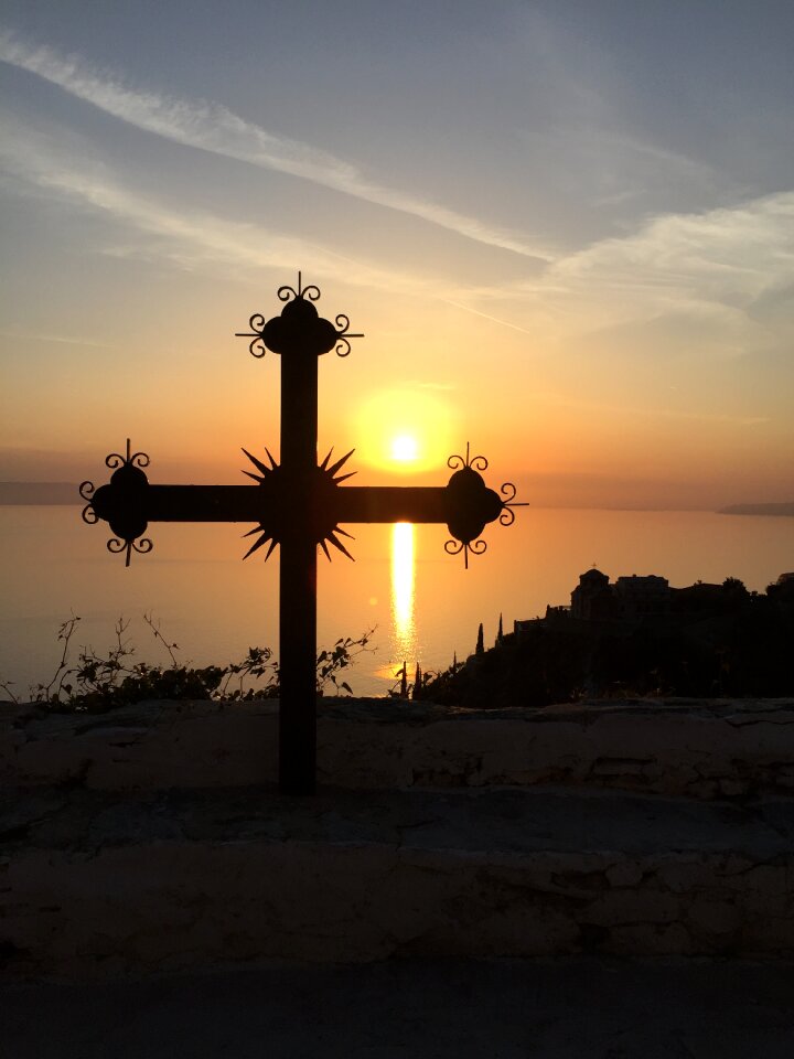 Greece athos sunset