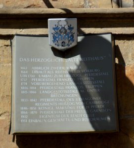 Celle, Schlossplatz 13, Tafel