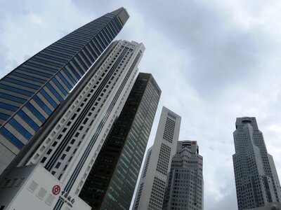 Singapore raffles place afternoon photo
